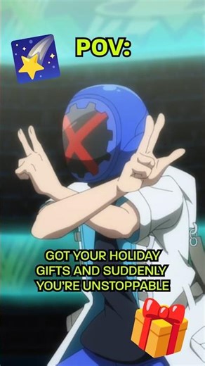 You’re showing off the gifts you got for the Holidays and getting too cocky because you can’t lose 😎