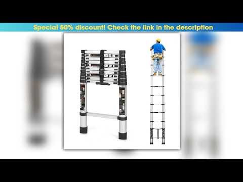32M Telescopic Ladder with Locking Mechanism Telescoping Ladders Extension Stairs Extendable with