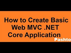 Step-by-Step Guide: Create a Web MVC .NET Core Application in C# (Pashto)