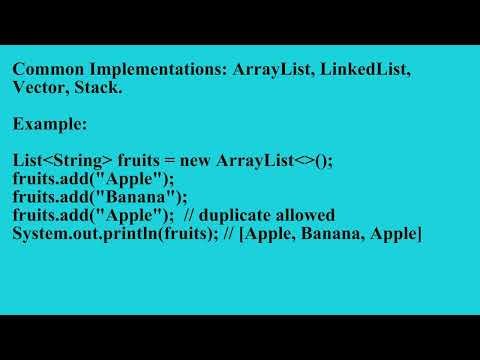 List Interfaces in Java | Q3 Java L8 P1 | SMILE ROAD