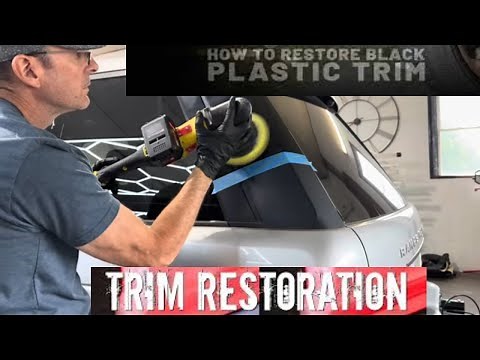 How To Polish Faded And Oxidized Plastic! Textured And Smooth Plastic Quickly Restored!