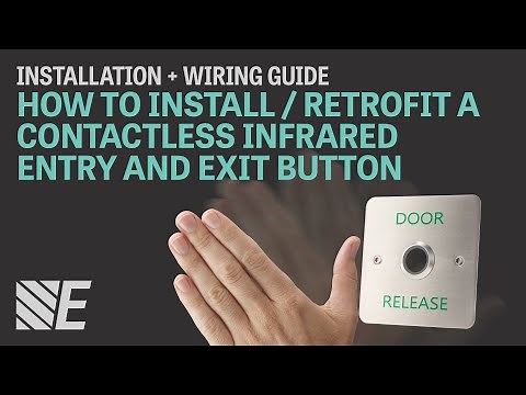 How to Install / Retrofit a Contactless Infra-red Entry and Exit Button