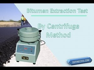 Bitumen Extraction Test [APPARATUS, PROCEDURE, CALCULATION]