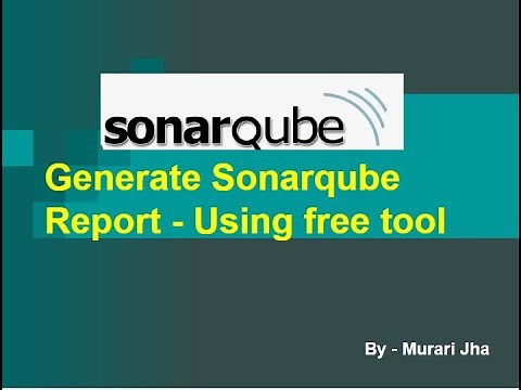 How to export sonarQube report - Free| Latest 2023 | Generate sonarQube report