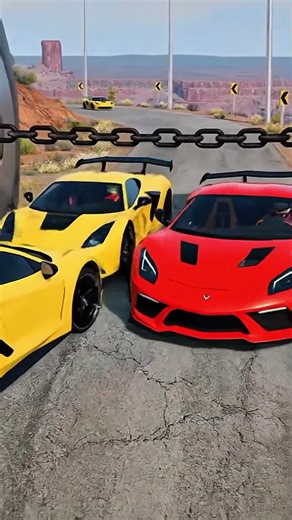 Cars & School Bus vs Hydraulic Bollards 💥 Brutal Crash | BeamNG.Drive #Shorts #beamng #crashtest