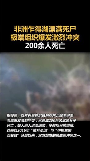 非洲乍得湖漂滿死屍，極端組織爆發激烈衝突 200餘人死亡 #shorts
