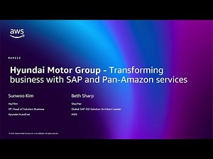 AWS re:Invent 2025 - Hyundai Motor Group: Transforming business w/ SAP & Pan-Amazon Services(MAM212)