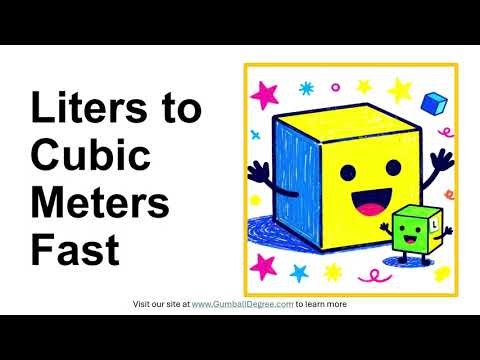 How many cubic meters are in one liter?