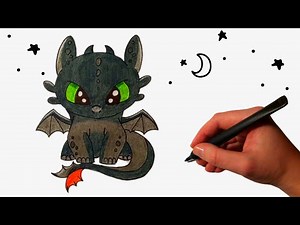 How to Draw Toothless Dragon Step by Step | Night Fury