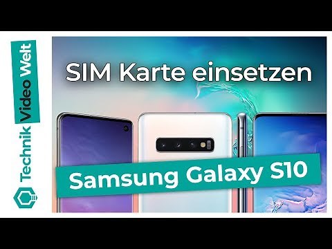 Inserting a Samsung Galaxy S10 SIM card