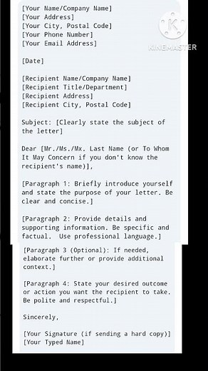 Format Samples for Business Letter (e.g., Job Application, Complaint, Inquiry)