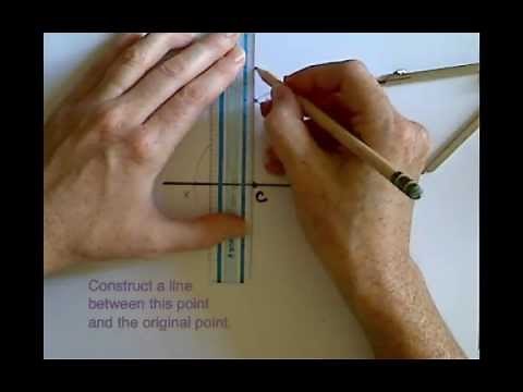 How to Construct a Perpendicular Line to a Given Line Through Point on the Line