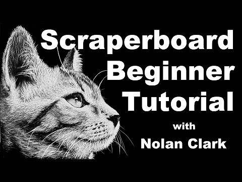 how to scratchboard - scratchboard drawing tutorial - scraperboard lesson