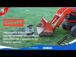 GARVEE | Clamp on Debris Forks to 48" Bucket