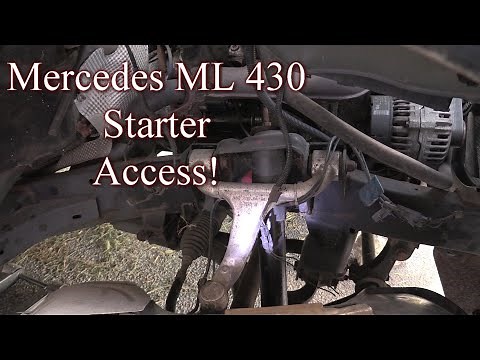 Mercedes ML 430 How to get Access to Starter! 98-05