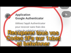 récupérer tous vos Codes Google authentificator ( authentification a double facteur)