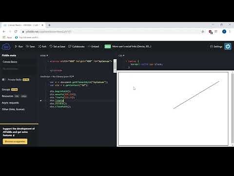 JavaScript & Canvas : Drawing Lines