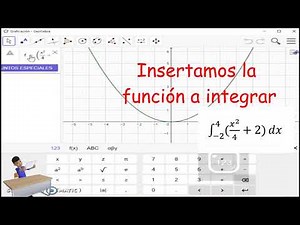 Integral definida con Geogebra | Área bajo la curva | Gráfica
