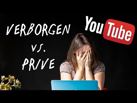 Verborgen versus Privé | Youtube instellingen | Tutorial | de Videomakers