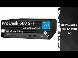HP ProDesk 600 G6 Mini PC - Professional Desktop Tower - Compact Design & High Performance