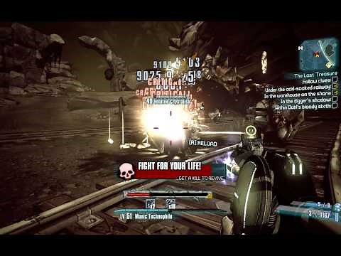 Borderlands 2 The Lost Treasure Solo Walkthrough Caustic Caverns