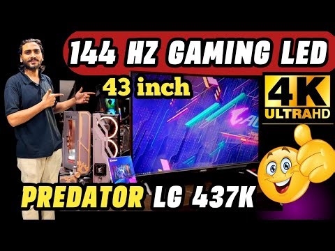 🎮 43" 144Hz 4K Gaming Monitor Review 🔥 | Predator LG437K | Ultra HD Gaming LED Display