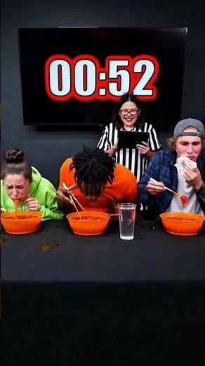 "🔥 Ultimate Spicy Noodles Eating Challenge: Who Will Win the Lightning Fast Eating Contest? 🌶️🍜"