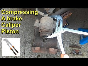 Compressing a Brake Caliper Piston Without any Special Tools
