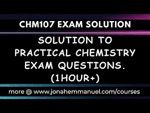 Chemistry Practical Examination Question and Solution: Full Tutorial Video #excellenceacademy