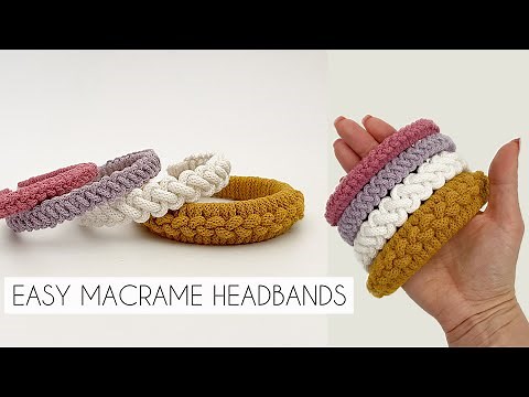 2 EASY MACRAME HEADBANDS