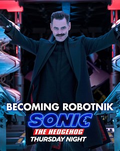 400K views · 9.8K reactions | There's more to becoming Dr. Robotnik than a sweet 'stache...go behind the scenes of #SonicMovie as Jim Carrey discusses his role as the iconic evil genius! | Sonic The Hedgehog Movie | Facebook