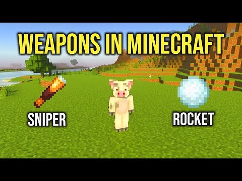 How to Make Weapons with Command Blocks in Minecraft *Bedrock*