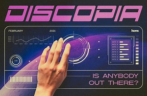 Discopia - Futuristic Tech Fonts, a Font by Konstantine Studio