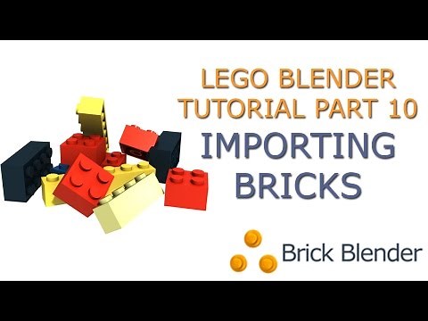 LEGO Blender Tutorial - Part 10 Importing LDraw Bricks (UPDATED)