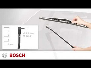 Small Pin Connection - How to Install Bosch MicroEdge Conventional Wiper Blades