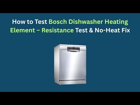 How to Test Bosch Dishwasher Drain Pump – Continuity, Impeller & Clog Check