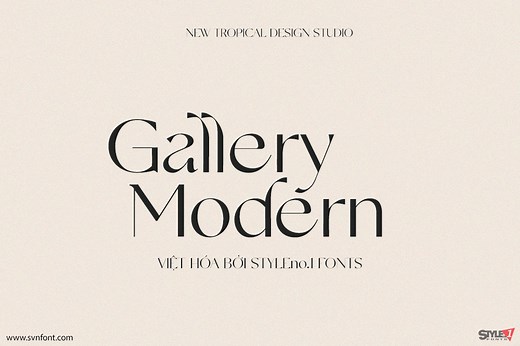[Miễn phí] SVN-Gallery Modern - Việt hóa - STYLEno.1 Fonts