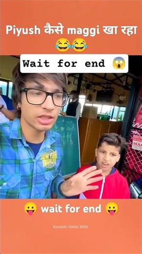 😱😂Piyush kaise Maggi Kha Raha Hai #funny #youtubeshorts #shorts