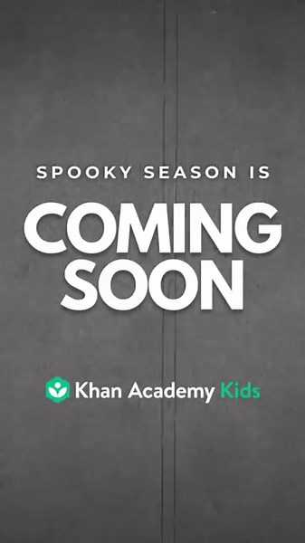 🎃 Halloween is almost here in Khan Academy Kids!