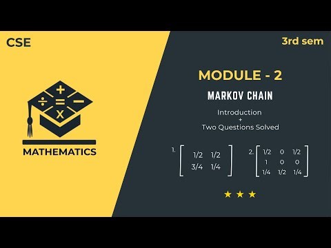Markov Chain Introduction with Solved Problems | Transition Probability Matrix Explained