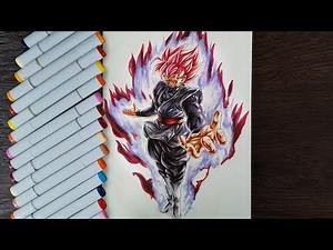Drawing Goku Black Rosé Unstoppable Despair
