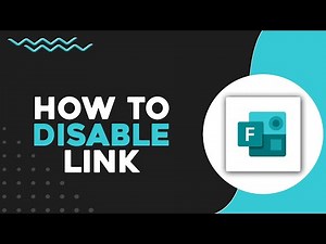 How To Disable Microsoft Forms Link (Quick & Easy)