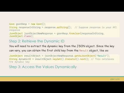 How to Dynamically Access Values in a JSON Object Using Gson