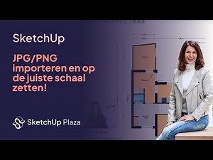 JPG/PNG importeren en op de juiste schaal zetten.