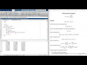Newton-Raphson Method Using MatLab