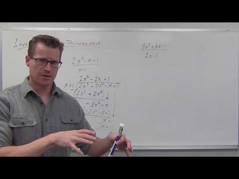 Long Division of Polynomials (TTP Video 78)