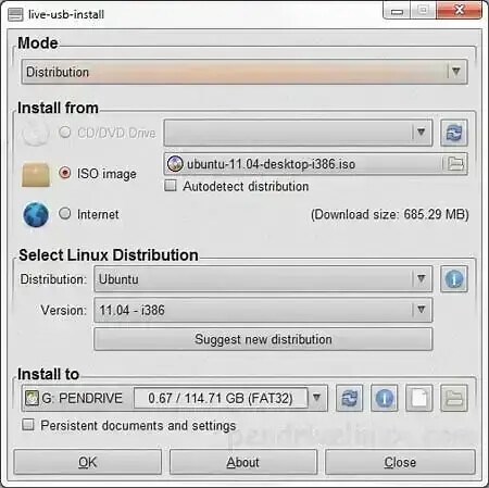 LiveUSB Install ▷ Easily Create a Live Linux Bootable USB