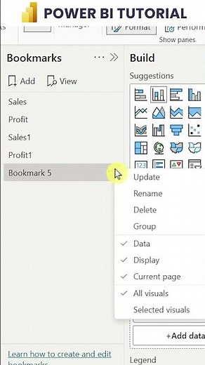 How to Create a Bookmark in Power BI Desktop?