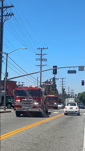 LAFD responding to a brush fire