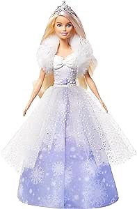 Barbie Dreamtopia Fashion Reveal Princess Doll, 12-inch, Blonde with Pink Hairstreak